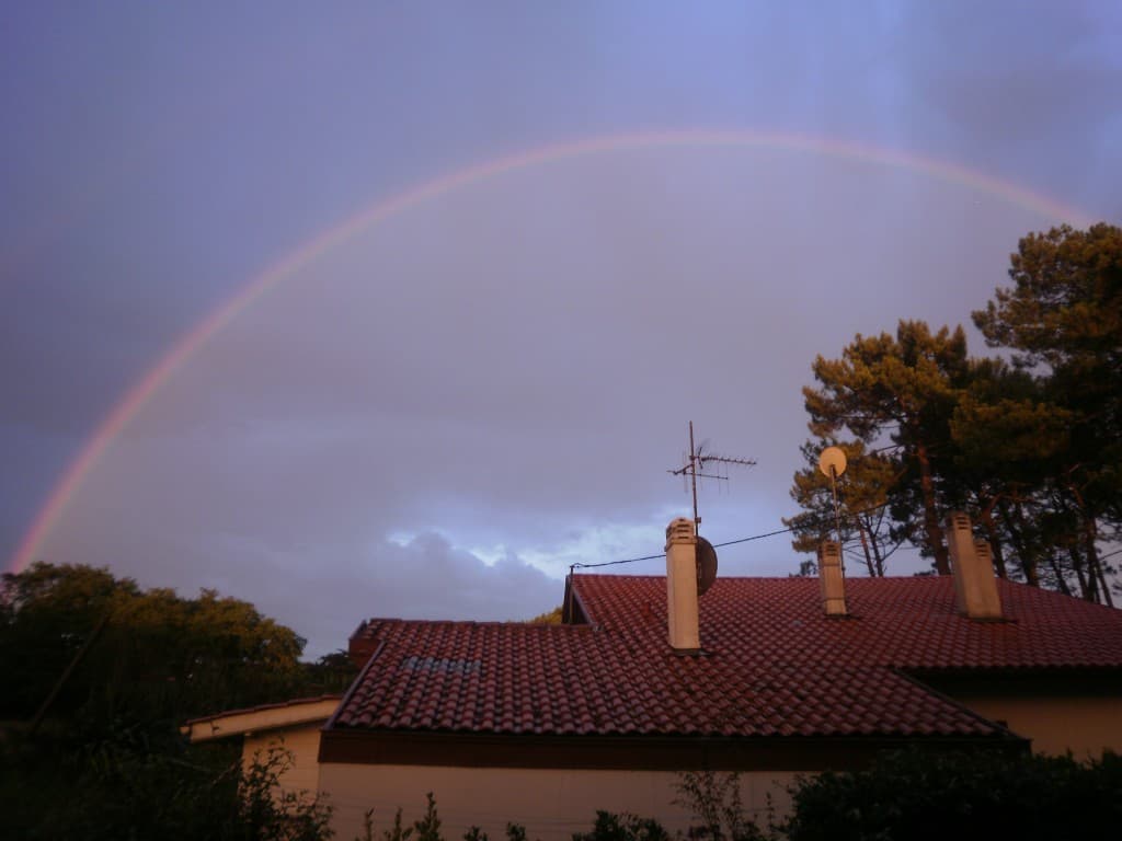 Arc en ciel vespéral
