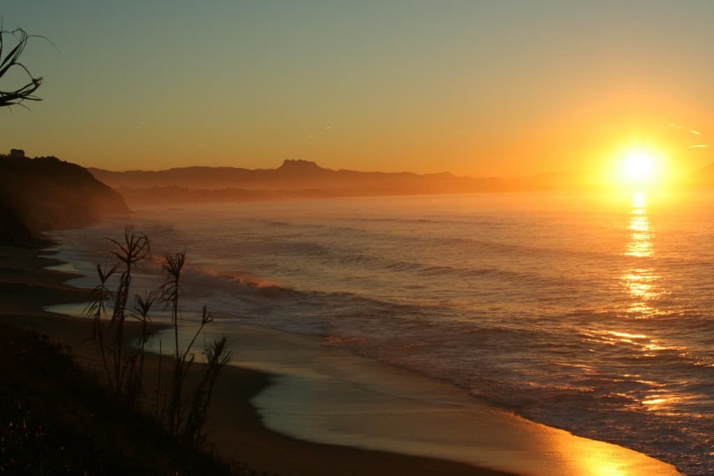 coucher de soleil sur l'Espagne