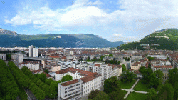 Vue Grenoble depuis l'hotel de ville