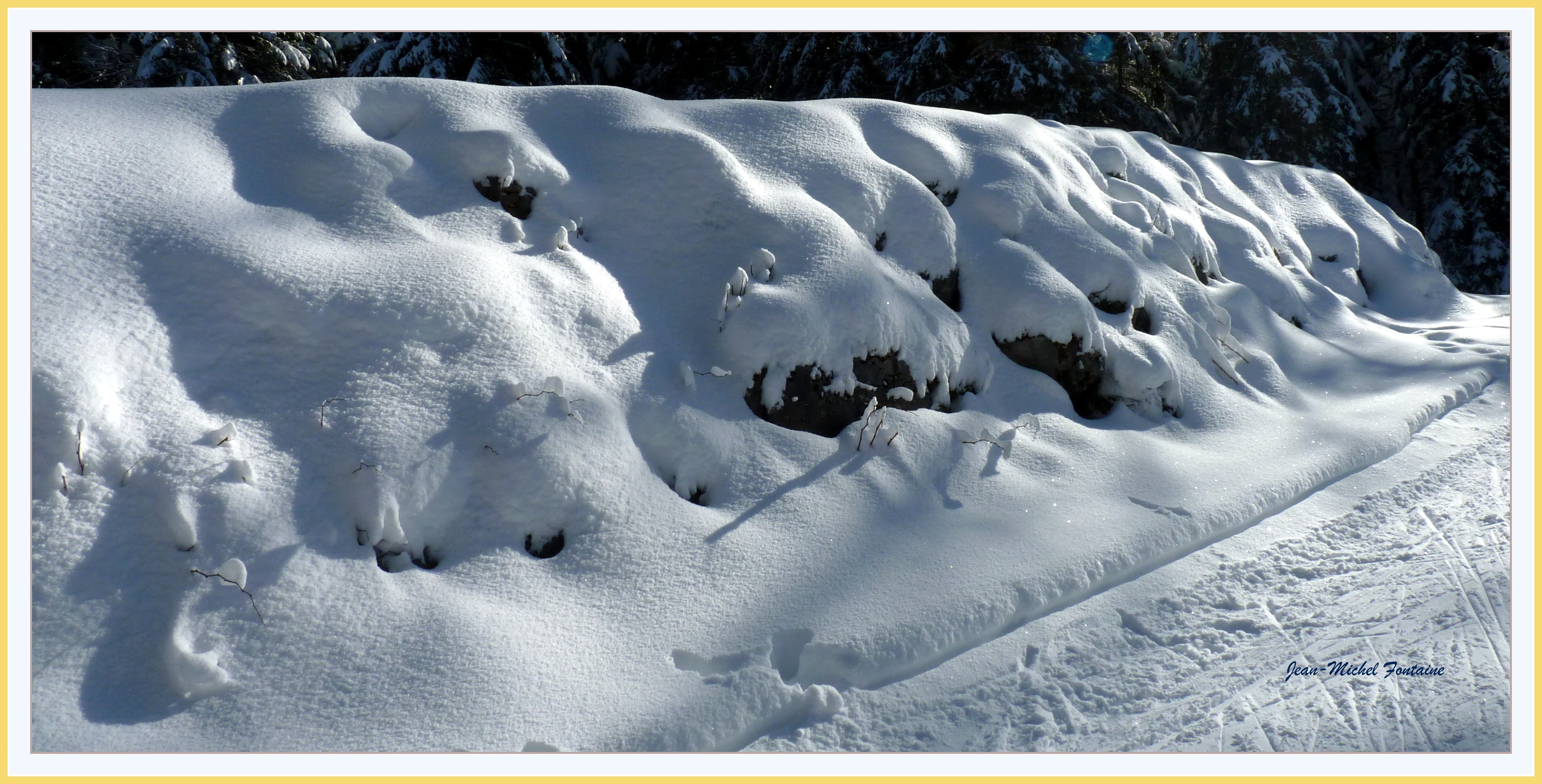 Bon enneigement sur les pistes de fond