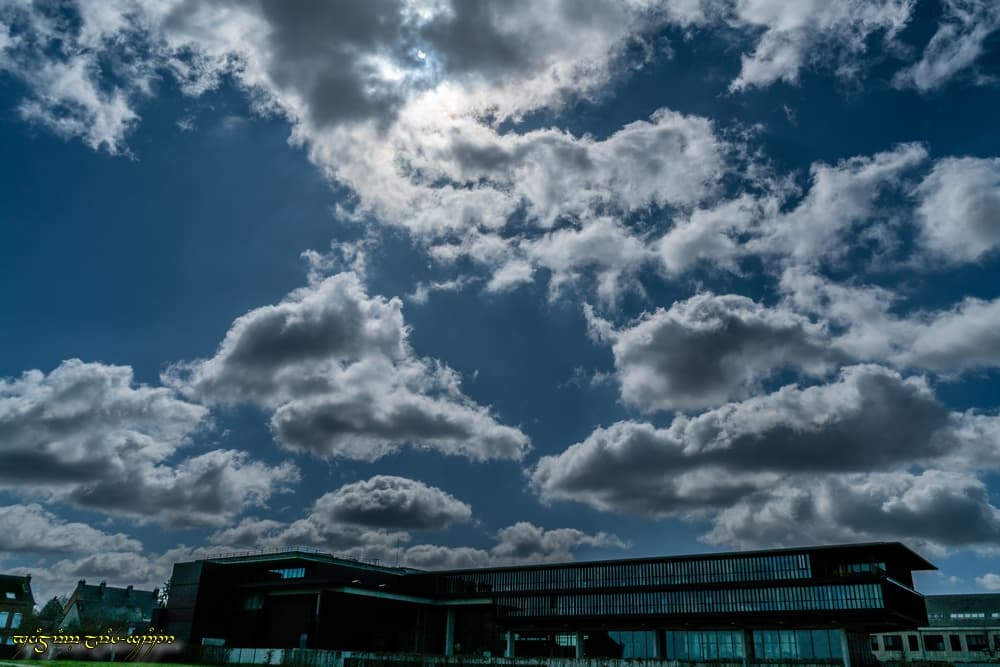 Soleil décroissé, plan large