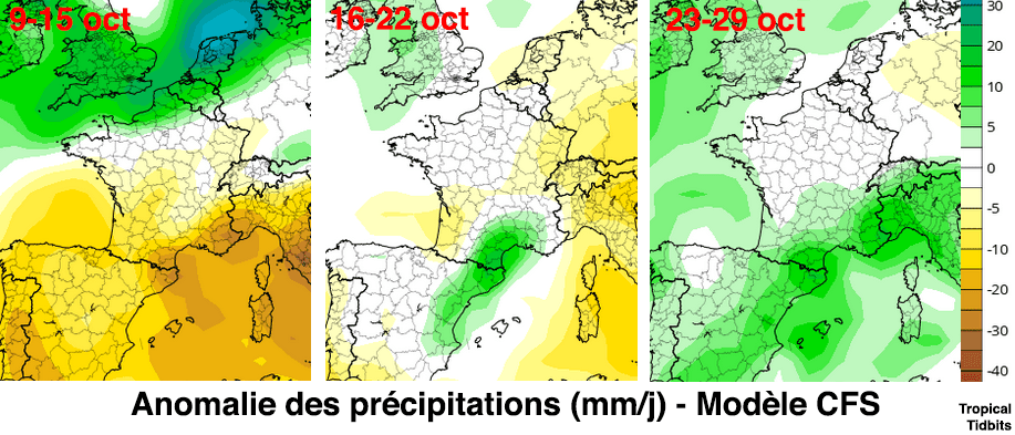 Image d'illustration pour Régions Méditerranéennes : enfin des pluies pour la 2e moitié d'octobre ? 