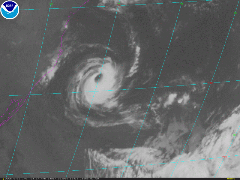 Image d'illustration pour Tempête tropicale Iba : un phénomène rare en Atlantique Sud