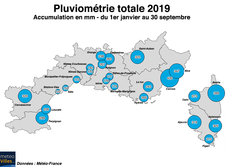 Image d'illustration pour Régions Méditerranéennes : enfin des pluies pour la 2e moitié d'octobre ? 