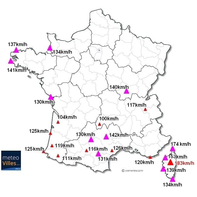 Image d'illustration pour Bilan de la tempête du 13 Décembre et coup de vent la nuit prochaine