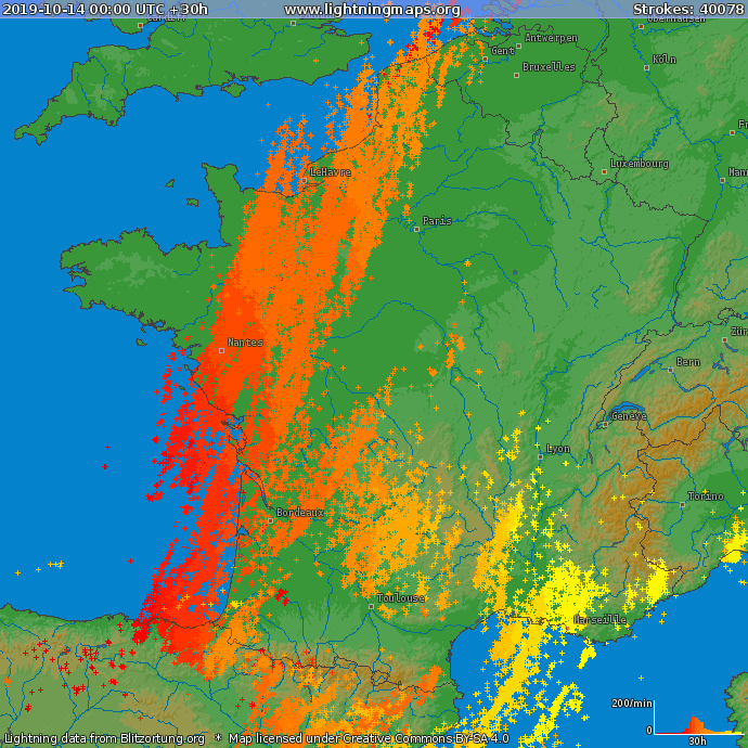 Image d'illustration pour Orages, vents violents, tornade : beaucoup d'agitation les 14 et 15 octobre