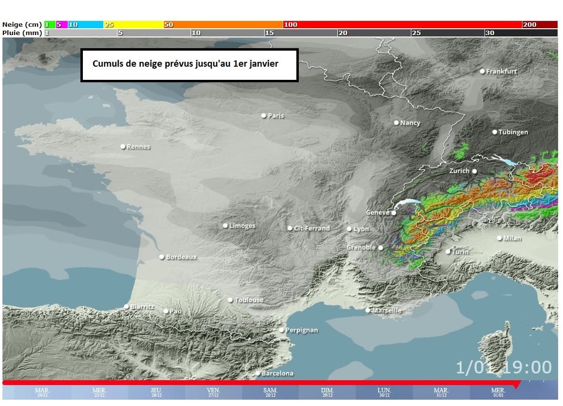 Image d'illustration pour Enneigement en montagne : bilan très contrasté pour Noël et prévisions