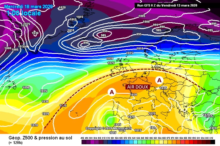 Image d'illustration pour Grand retour de l'anticyclone pour la seconde quinzaine de mars