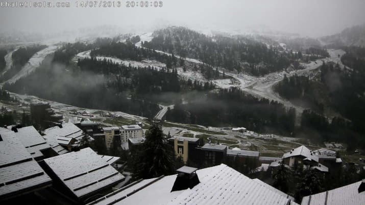Image d'illustration pour Neige et froid pour le 14 juillet sur les Alpes