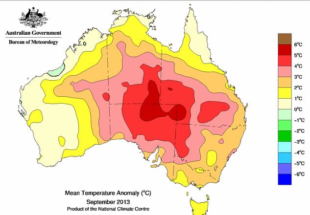 Image d'illustration pour Chaleurs remarquables en Australie