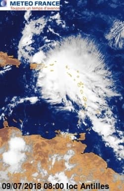 Image d'illustration pour Cyclones Beryl et Chris sur l'Atlantique