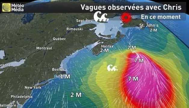 Image d'illustration pour Cyclones Beryl et Chris sur l'Atlantique