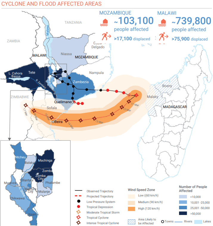 Image d'illustration pour Cyclone Idai entre Mozambique, Malawi et Zimbabwe