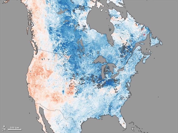 Image d'illustration pour Froid en Amérique du Nord et doux en Europe : les cartes