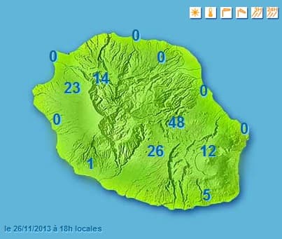 Image d'illustration pour Fortes pluies en Réunion