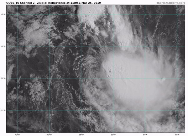 Image d'illustration pour Tempête tropicale Iba : un phénomène rare en Atlantique Sud
