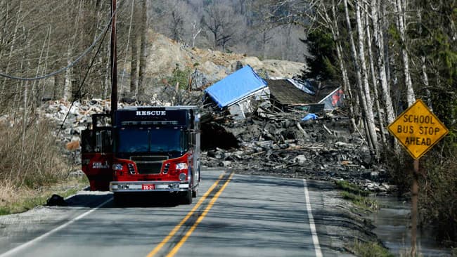 Image d'illustration pour Glissement de terrain à Oso aux Etats-Unis