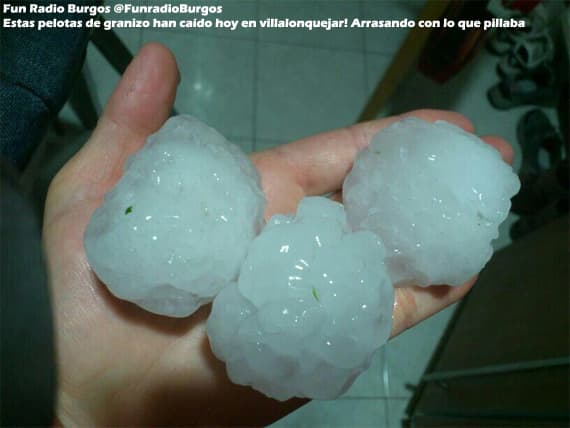 Image d'illustration pour Violents orages de grêle en Espagne