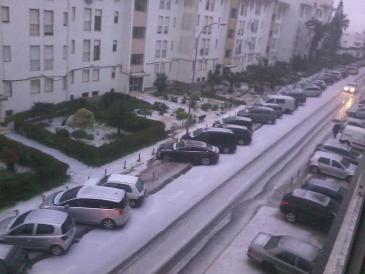 Image d'illustration pour Violents orages de grêle à Lisbonne au Portugal