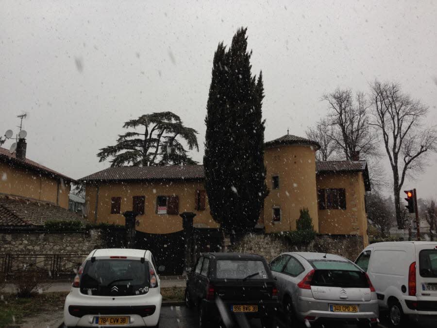 Image d'illustration pour Neige à basse altitude en Rhône-Alpes
