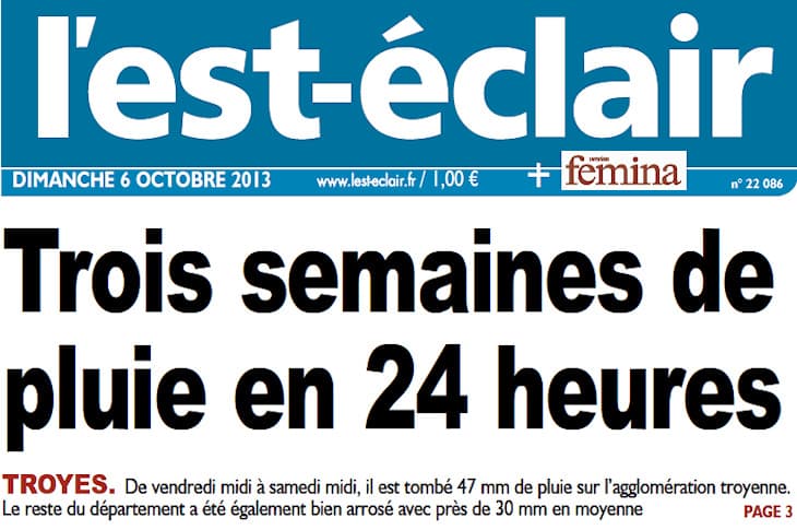 Image d'illustration pour Fortes pluies sur le Nord-Est