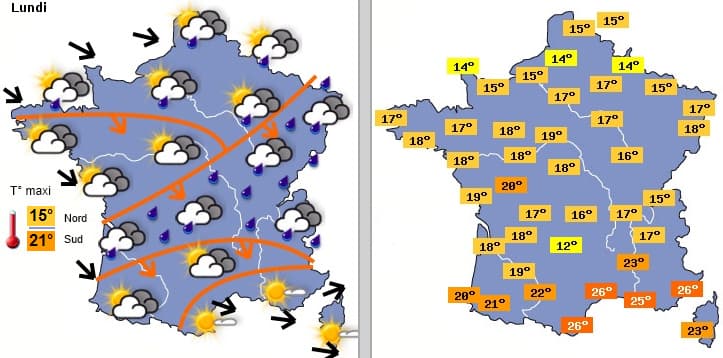 Image d'illustration pour Pluie et fraîcheur sur la France
