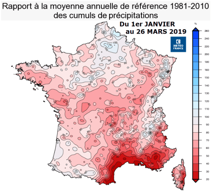 Image d'illustration pour Déficit de pluie record, sécheresse & incendies au Sud-Est