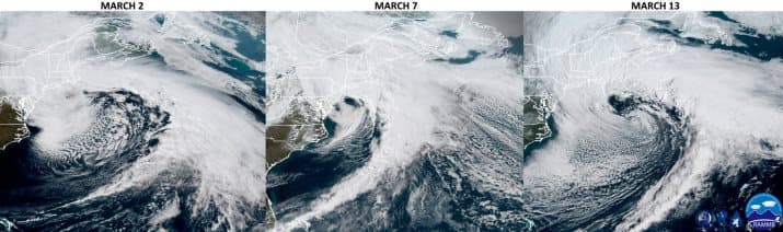 Image d'illustration pour Tempêtes (Nor'easter) entre Québec et Nord-Est des Etats-Unis