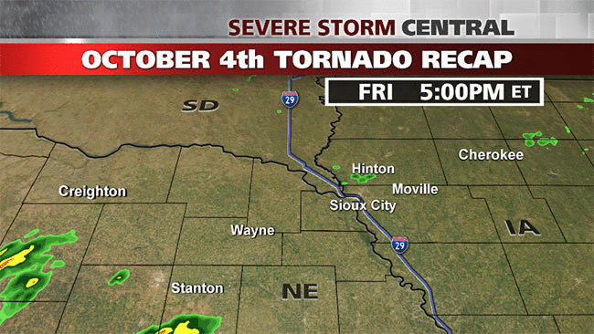 Image d'illustration pour Tornades au Nebraska - Iowa et Dakota du Sud