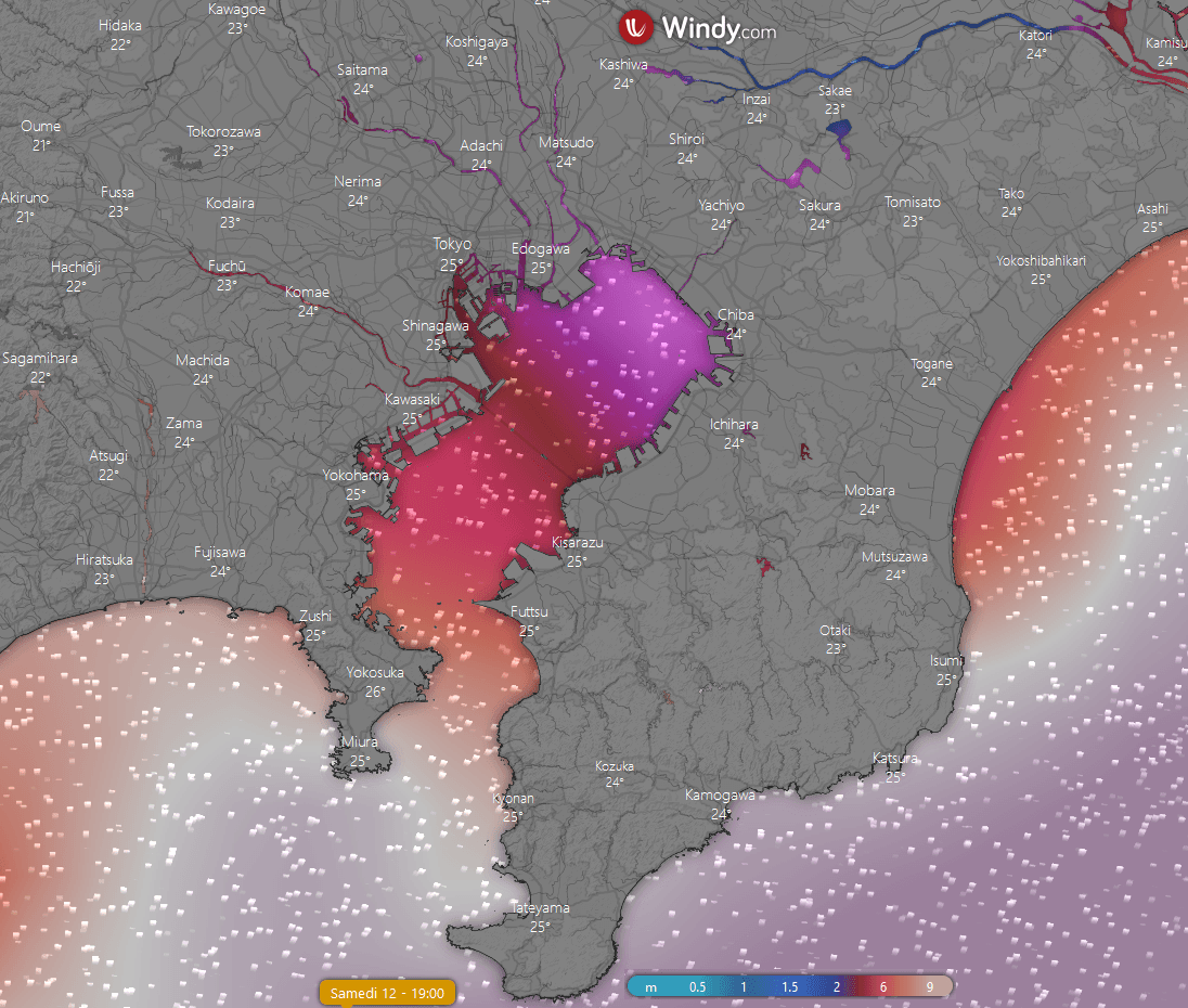 Image d'illustration pour Le super typhon Hagibis menace le Japon