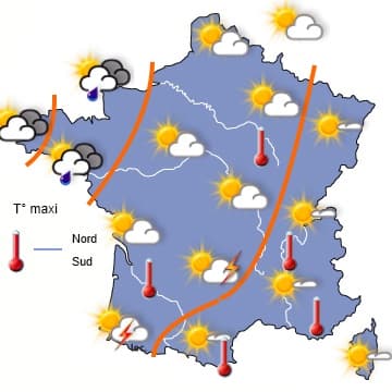 Fortes chaleurs et violents orages en vue 