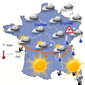 Retour temporaire des précipitations par le nord