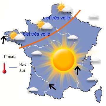 Retour d'un temps assez changeant et humide sur la moitié Nord