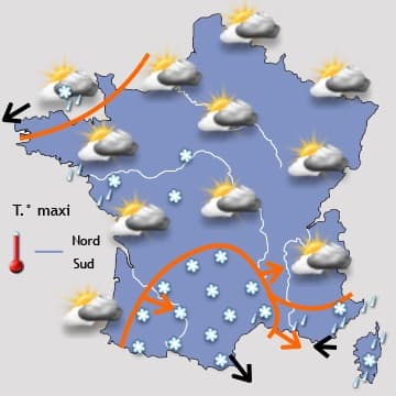 Accentuation du froid, devenant de plus en plus sec 