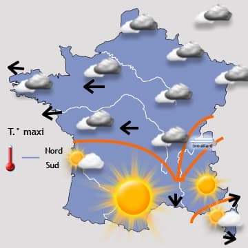 Temps calme jusqu'à jeudi, puis plus perturbé 