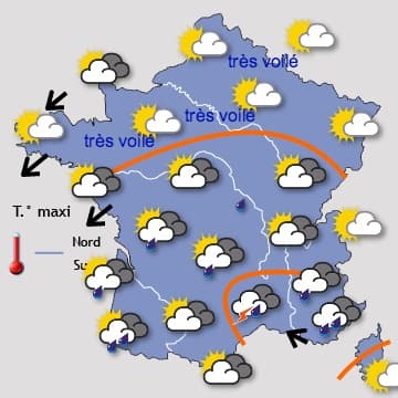 Arrivée du froid par le nord de la France 