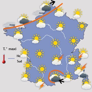 Impressionnnante descente d'air froid et humide 
