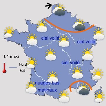 Nouvelle chute des températures pour vendredi 