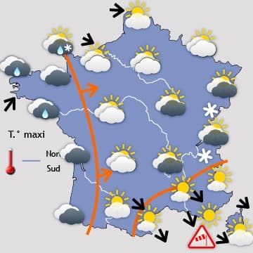 Véritable déferlante de mauvais temps (pluie, neige, vent)