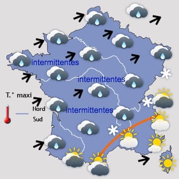 Persistance d'un temps agité au moins jusqu'à samedi 