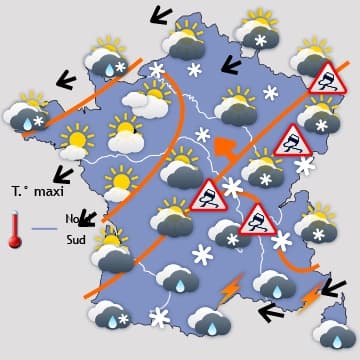 Abondantes chutes de neige au Nord, puis plus froid