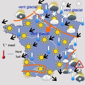 Froid polaire avant la neige, puis un redoux spectaculaire