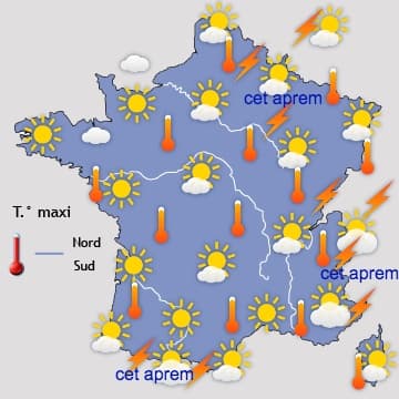 Pics de chaleur prévus jeudi et début août 