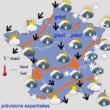 Giboulées de mars, puis accalmie temporaire en début de semaine 