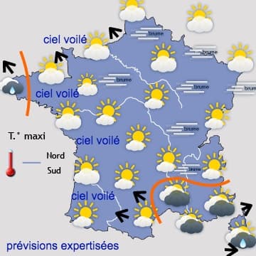 Redoux temporaire accompagné de pluie et de vent 
