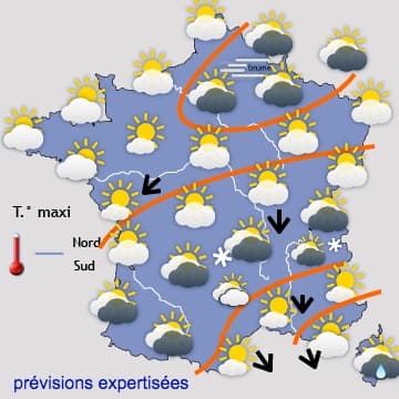 Calme et froid jusqu'à jeudi, puis retour des perturbations...