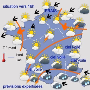 Retour de la douceur, puis des orages en 2eme partie de semaine 