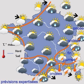 ESTIVAL sur la moitié Sud, mitigé puis plus agréable au Nord