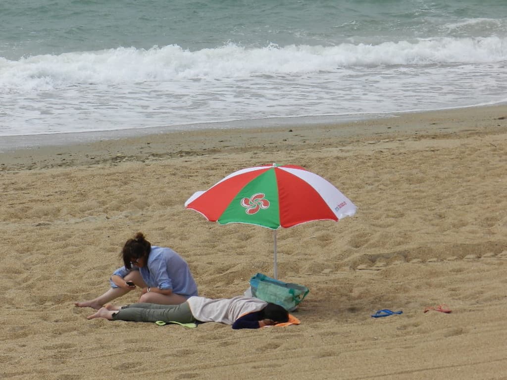 la croix basque à la plage