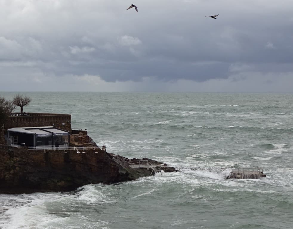 Le plongeoir inondé